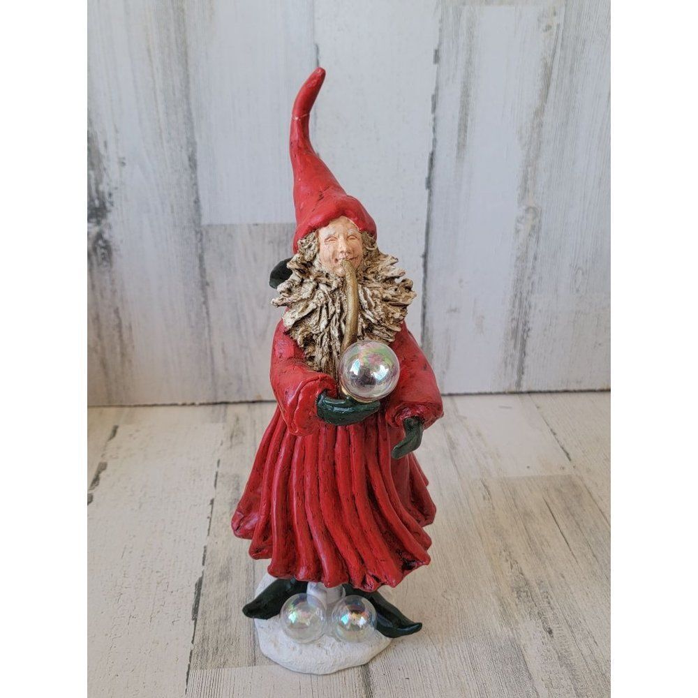 Silvestri Santa pipe blowing bubbles Xmas figured core‎ folk art Renaissance